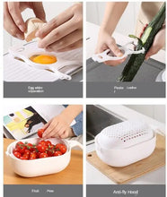 Lade das Bild in den Galerie-Viewer, 360 Rotate Vegetable Cutter Shredders Slicers Chopper Fruit Potato Peeler Grater Kitchen Accessories With Basket